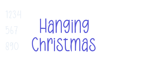 Hanging Christmas font free