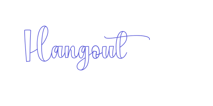 Hangout Font Download