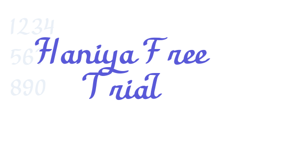 Haniya Free Trial font free