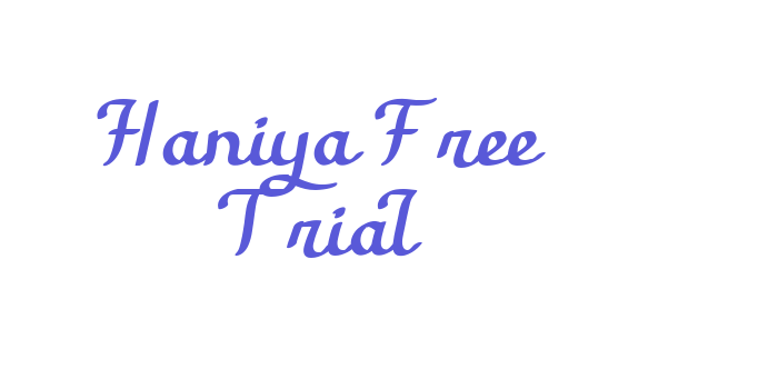 Haniya Free Trial Font Download