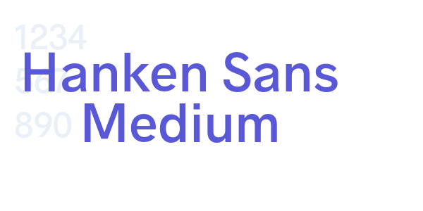 Hanken Sans Medium font free