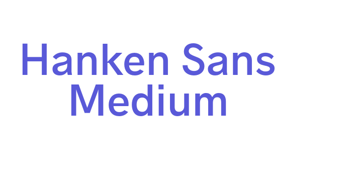 Hanken Sans Medium Font Download