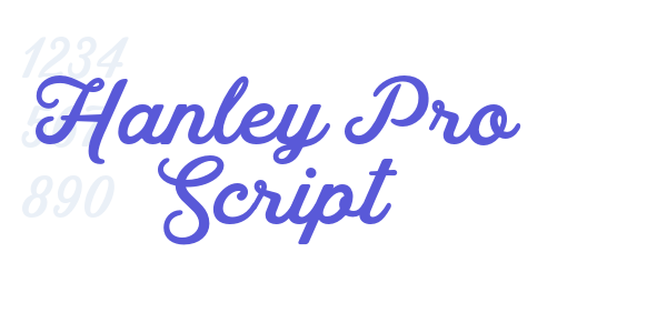 Hanley Pro Script font free