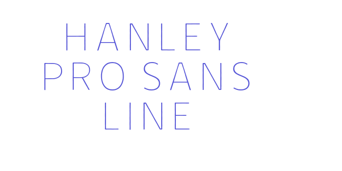 Hanley Pro Sans Line Font Download