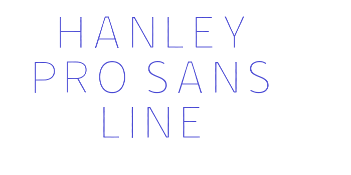 Hanley Pro Sans Line Font