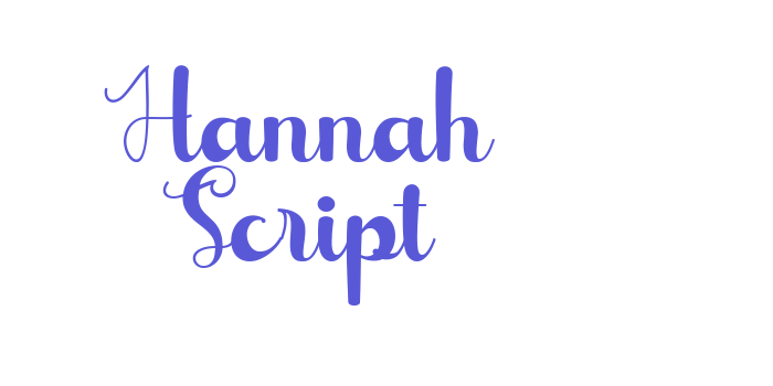 Hannah Script Font