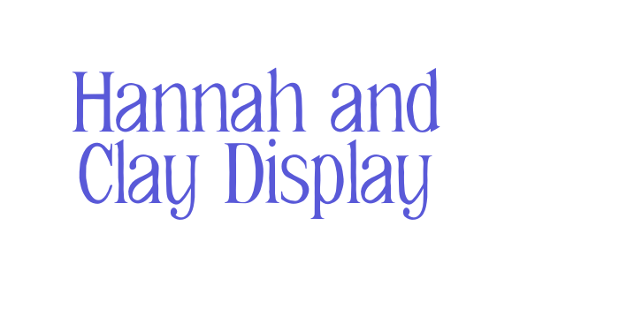 Hannah and Clay Display Font Download