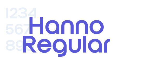 Hanno Regular font free