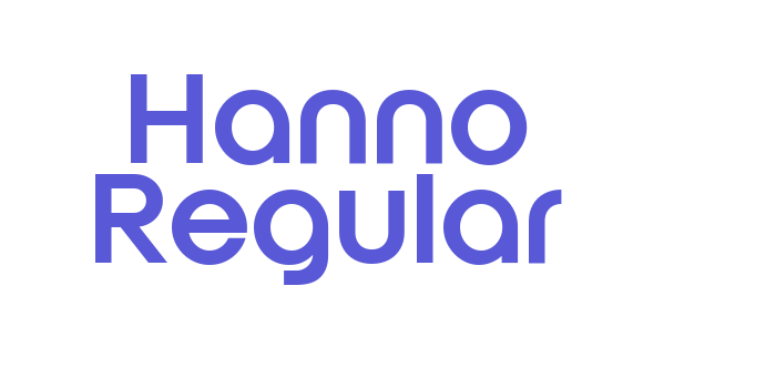 Hanno Regular Font