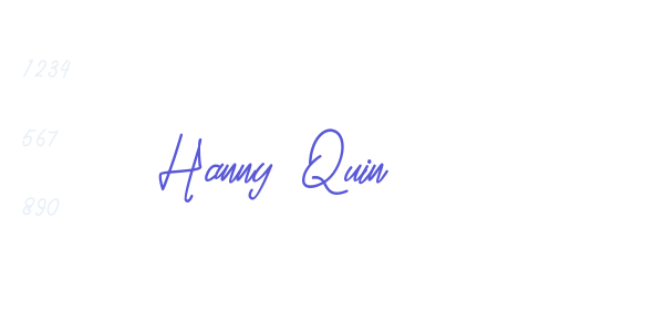 Hanny Quin font