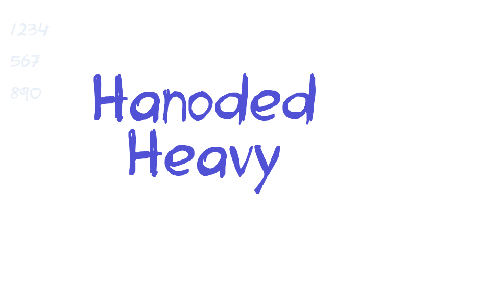 Hanoded Heavy-font-download