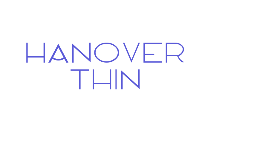 Hanover Thin Font