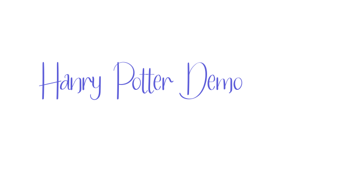 Hanry Potter Demo Font Download