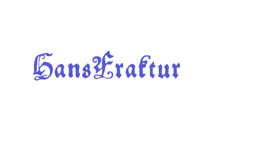 HansFraktur Font