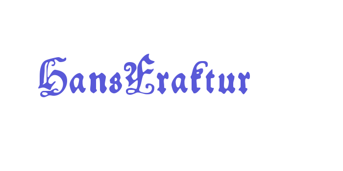 HansFraktur Font Download