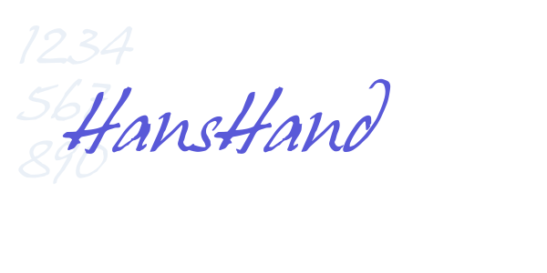 HansHand font free