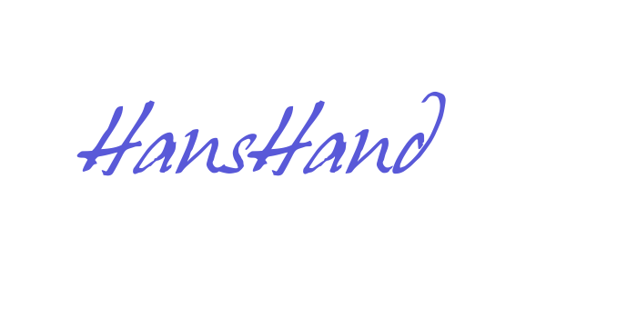 HansHand Font Download