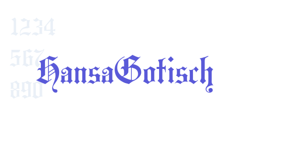 HansaGotisch font free