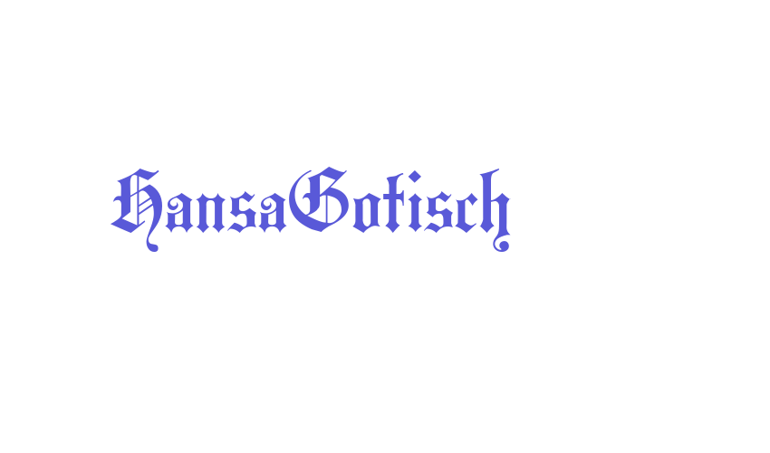 HansaGotisch Font