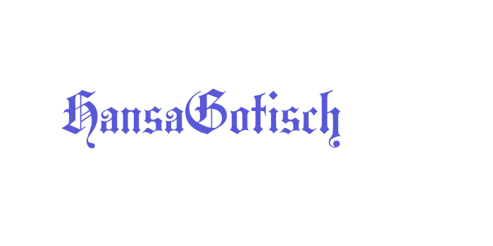 HansaGotisch Font Download