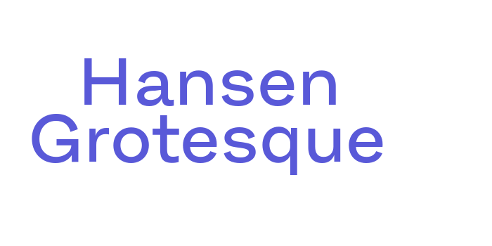 Hansen Grotesque Font Download