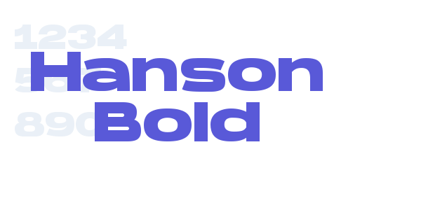 Hanson Bold font free