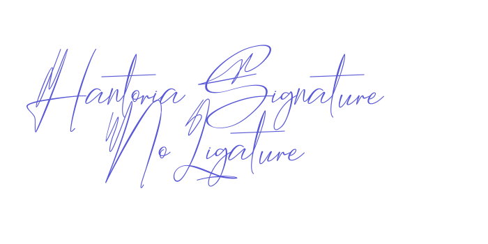 Hantoria Signature NoLigature Font Download