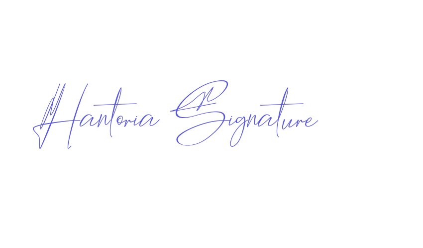 Hantoria Signature Font Download