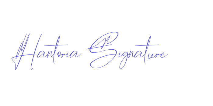 Hantoria Signature Font Download