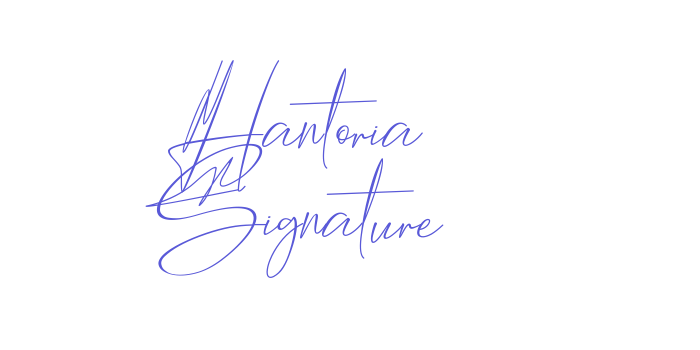 Hantoria Signature Font