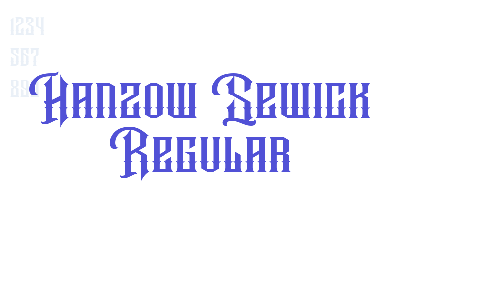 Hanzow Sewick Regular-font-download