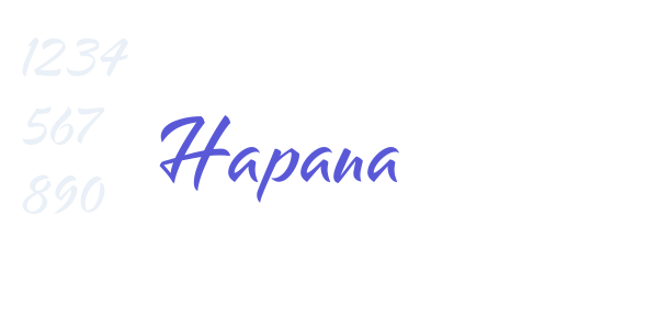 Hapana font free