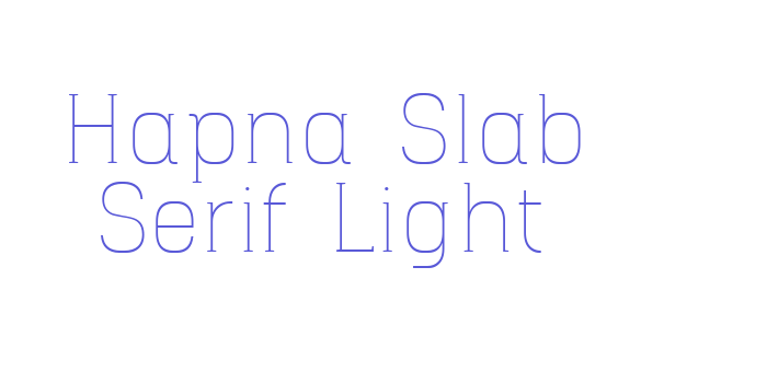 Hapna Slab Serif Light Font Download