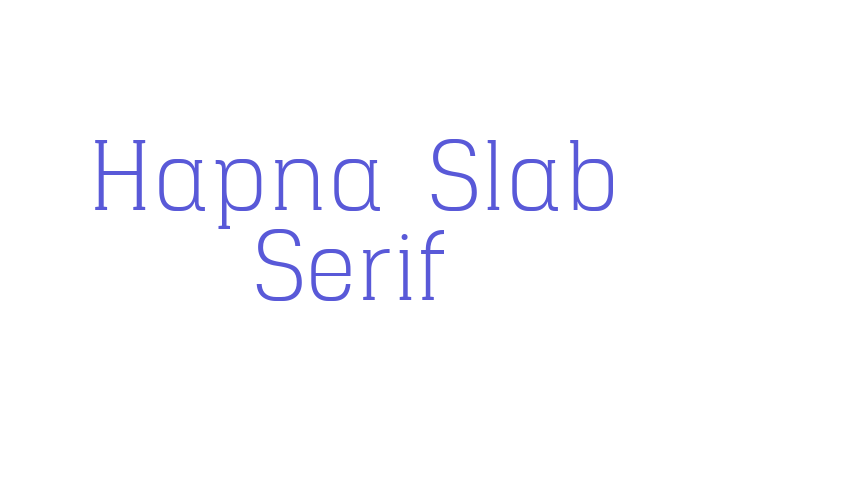 Hapna Slab Serif Font Download