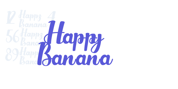 Happy Banana font free