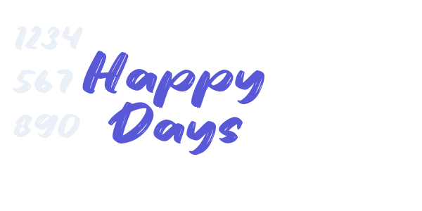 Happy Days font