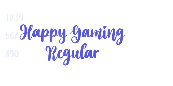 Happy Gaming Regular font