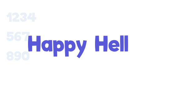 Happy Hell font