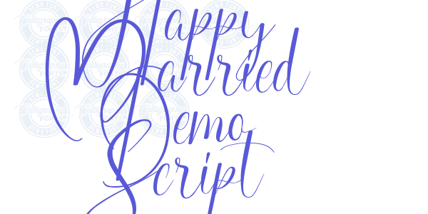 Happy Married Demo Script font free