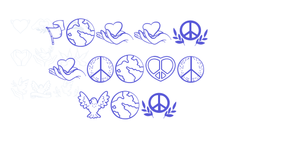 Happy Peace Day font free