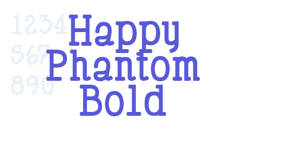 Happy Phantom Bold font free