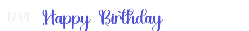 Happy Birthday-font