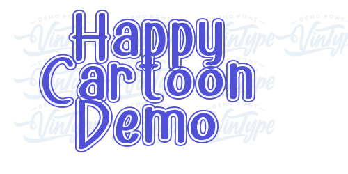 Happy Cartoon Demo-font-download