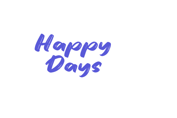 Happy Days Font