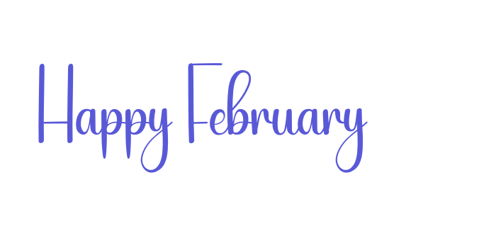 Happy February Font Download