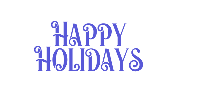 Happy Holidays Font Download