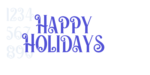 Happy Holidays-font-download