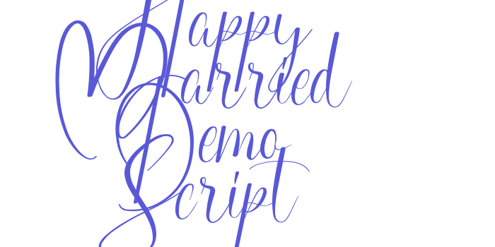 Happy Married Demo Script Font Download