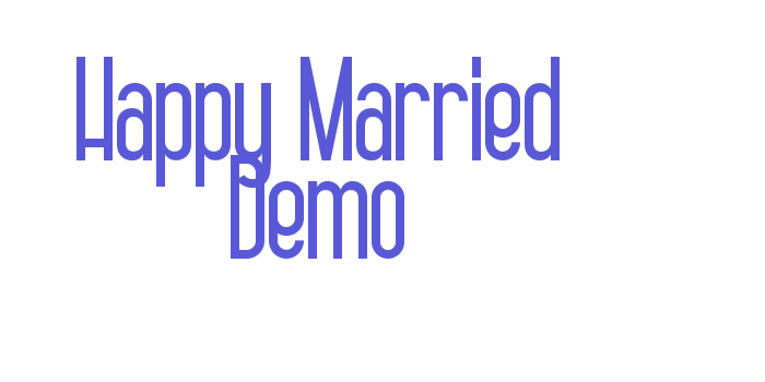 Happy Married Demo Font