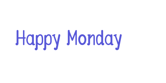 Happy Monday Font Download